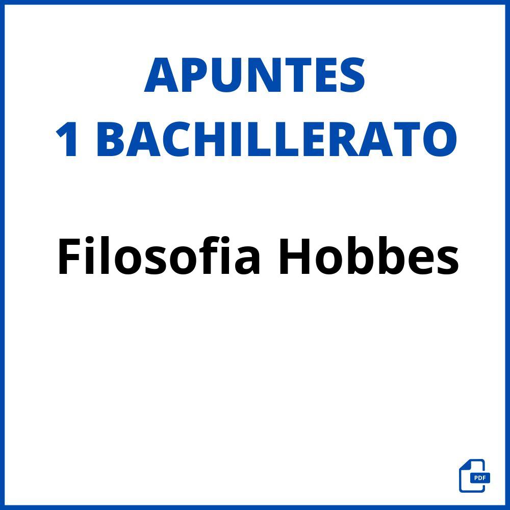 Apuntes Filosofia 1 Bachillerato Hobbes