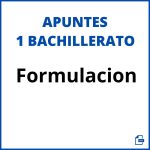 Apuntes Formulacion 1 Bachillerato