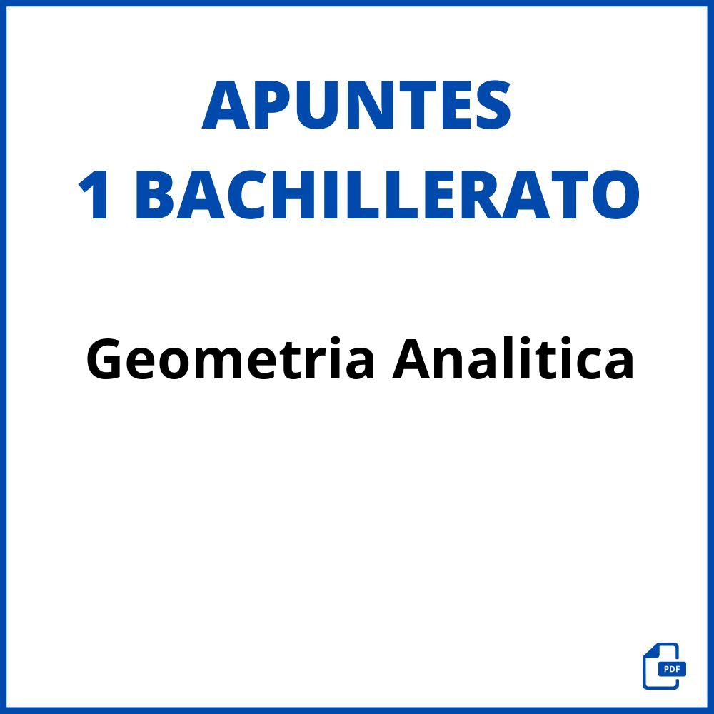 Apuntes Geometria Analitica 1 Bachillerato
