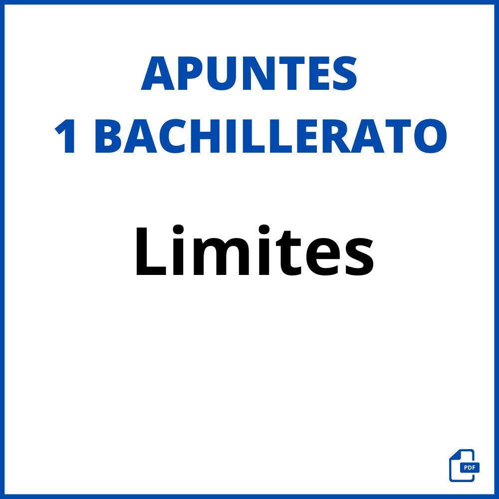 Apuntes Limites 1 Bachillerato