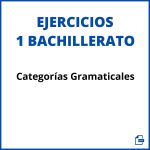 Ejercicios Categorías Gramaticales 1 Bachillerato Pdf
