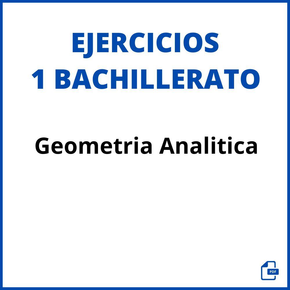 Ejercicios Geometria Analitica 1 Bachillerato