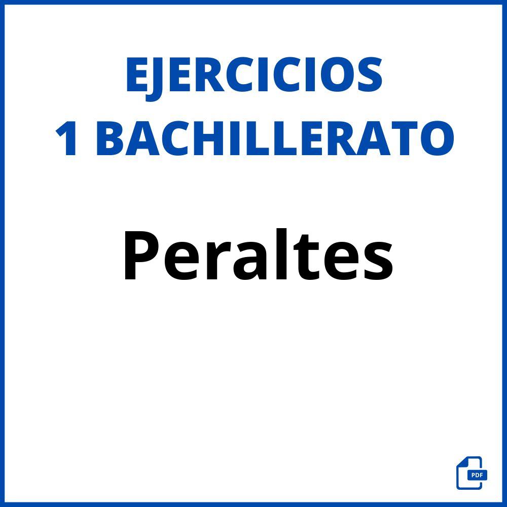 Ejercicios Peraltes 1 Bachillerato