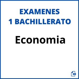 Examenes Economia 1 Bachillerato Resueltos PDF