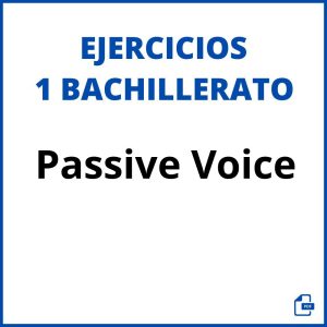 Passive Voice 1 Bachillerato Pdf