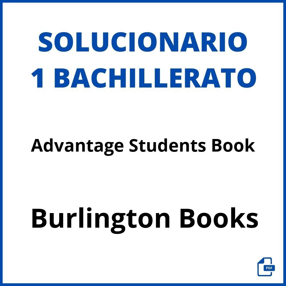 Solucionario Advantage Students Book 1 Bachillerato Burlington Books