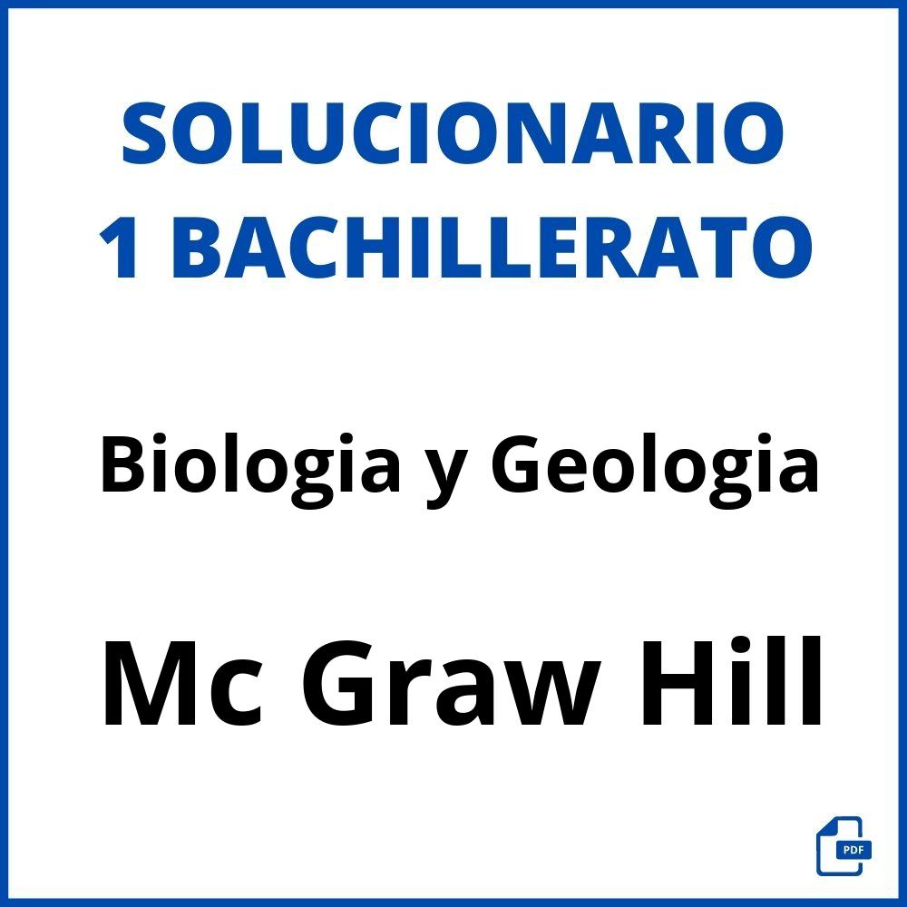 Solucionario Biologia y Geologia 1 Bachillerato Mc Graw Hill