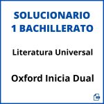 Solucionario Literatura Universal 1 Bachillerato Oxford Inicia Dual