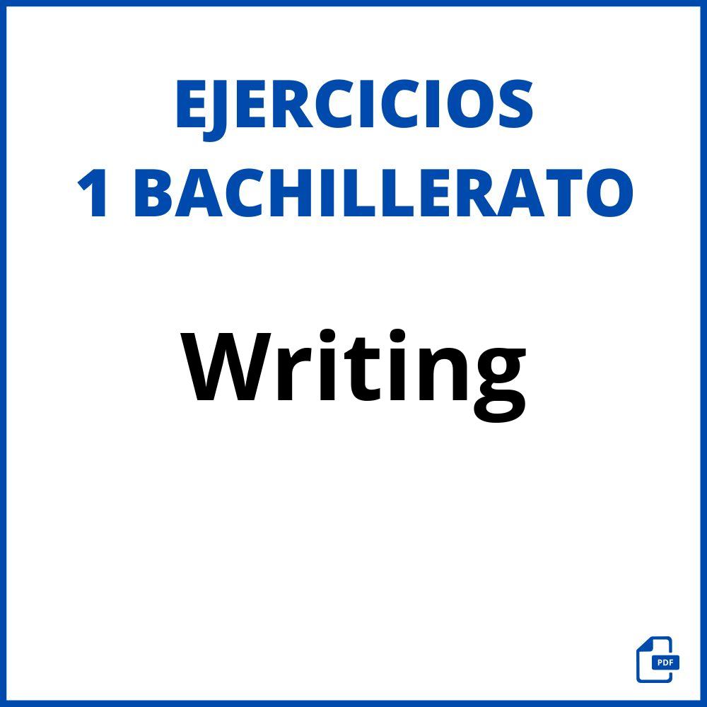 Writing 1 Bachillerato